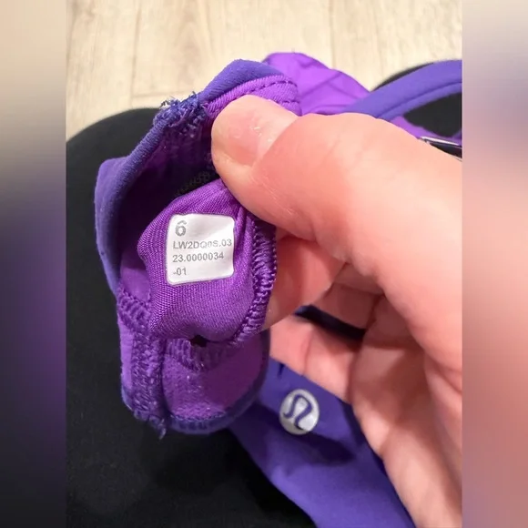 Lululemon Wunder Train Strappy Racer Bra *Light Support, C/D Cup Petrol Purple - Picture 5 of 5